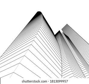 architecture building vector 3d illustration 