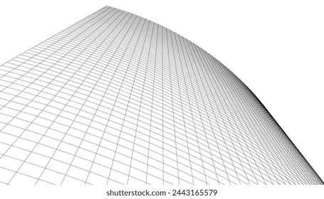 architecture building vector 3d illustration