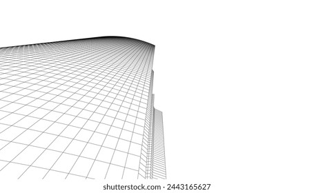 architecture building vector 3d illustration