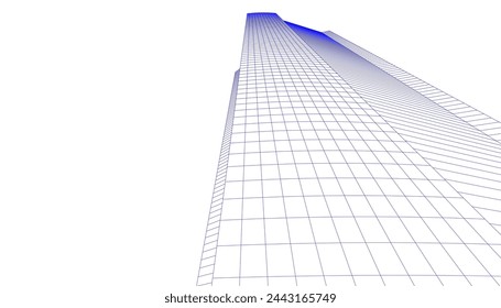 architecture building vector 3d illustration