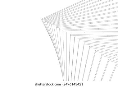 architecture building vector 3d illustration