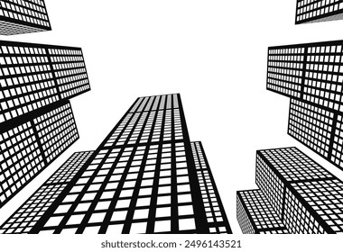 architecture building vector 3d illustration