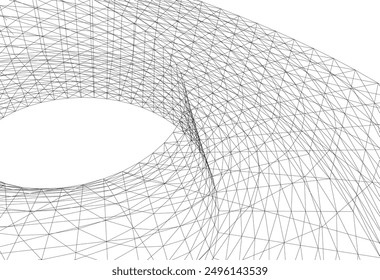 architecture building vector 3d illustration