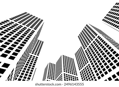 architecture building vector 3d illustration