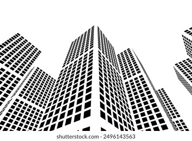 architecture building vector 3d illustration