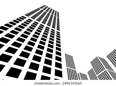 architecture building vector 3d illustration