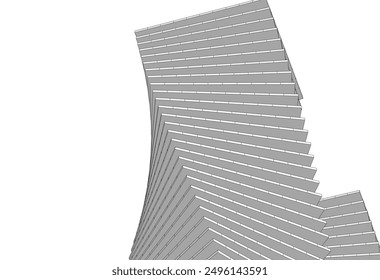 architecture building vector 3d illustration