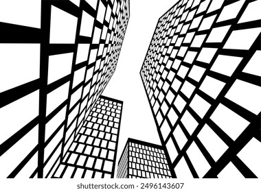 architecture building vector 3d illustration
