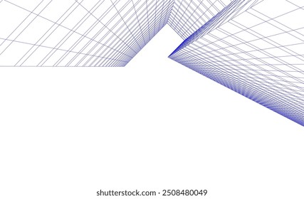  arquitetura edifício vetor 3d ilustração sobre fundo branco