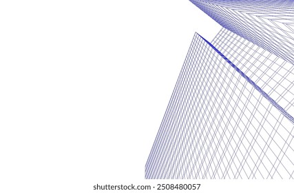 architecture building vector 3d illustration on white background