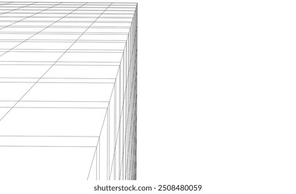  architecture building vector 3d illustration on white background