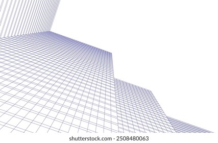  architecture building vector 3d illustration on white background