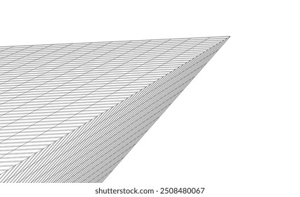  Ilustración 3D del Vector del edificio de la arquitectura en el fondo blanco