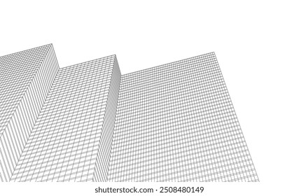  architecture building vector 3d illustration on white background