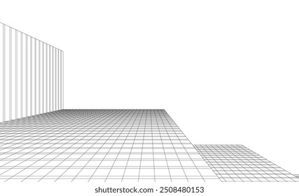  architecture building vector 3d illustration on white background