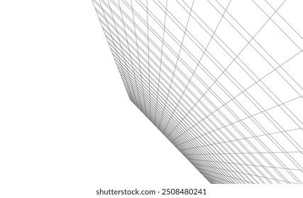 arquitetura edifício vetor 3d ilustração sobre fundo branco