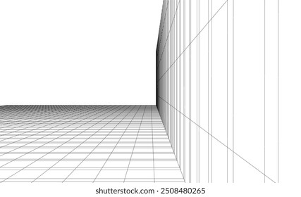  arquitetura edifício vetor 3d ilustração sobre fundo branco