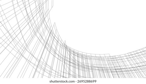 Ilustración 3d del Vector del edificio de la arquitectura