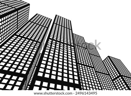 architecture building vector 3d illustration