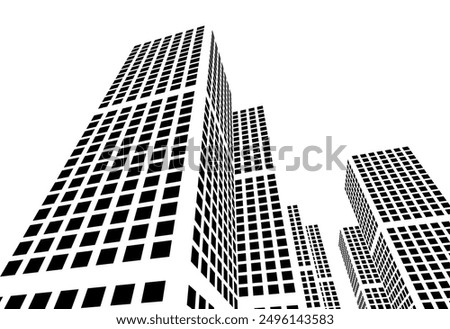 architecture building vector 3d illustration