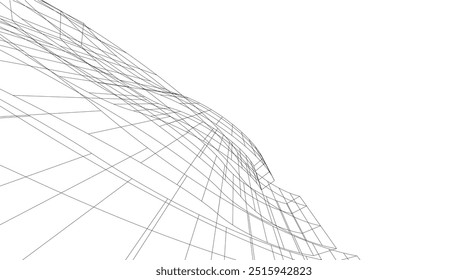 architecture building vector 3d rendering