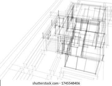 Architecture Building Vector Concept 3d Illustration Stock Vector ...