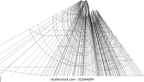 Architecture building vector design