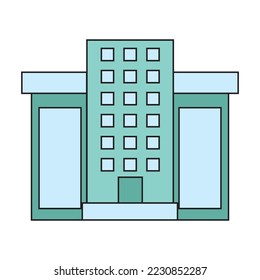 Architecture Building Vector Icon Illustration 