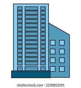 Vektorgrafik-Illustration zum Architekturbau 