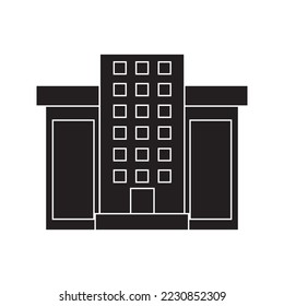 Ilustración de iconos de vectores de construcción de arquitectura 