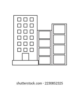 Architecture Building Vector Icon Illustration 