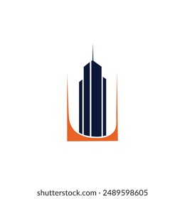 Arquitectura, edificio, Vector, icono, ilustración