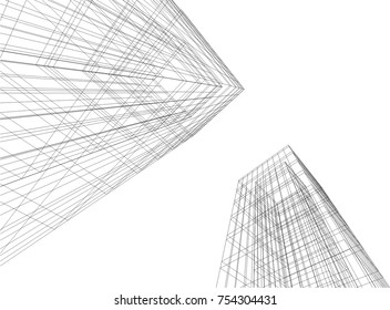 architecture building vector illustration