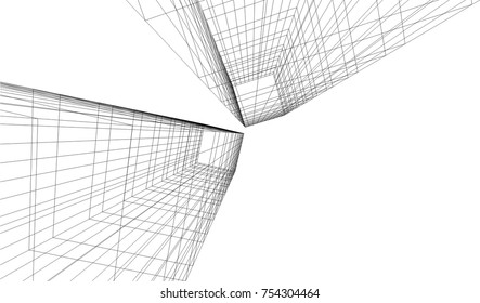 architecture building vector illustration