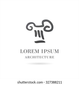 Architecture and Building. Vector logo concept design