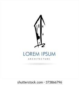 Architecture and Building. Vector logo concept design