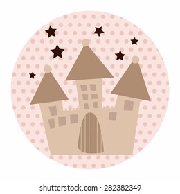 architecture castle flat icon elements,eps10