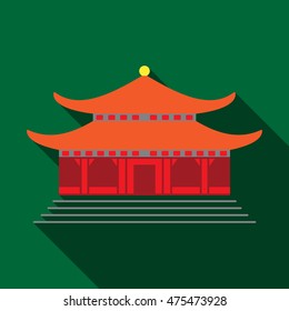  Architecture of China. Travel - web line icon.  