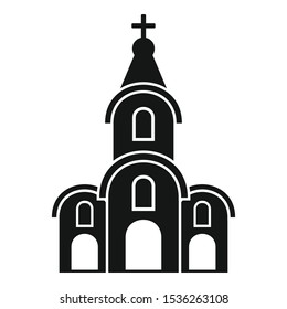 Architecture church icon. Simple illustration of architecture church vector icon for web design isolated on white background