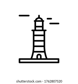 Architecture and city, lighthouse icon. Simple line, outline vector elements of pharos icons for ui and ux, website or mobile application