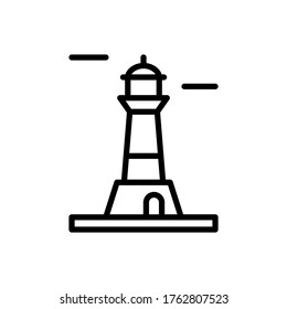 Architecture and city, lighthouse icon. Simple line, outline vector elements of pharos icons for ui and ux, website or mobile application