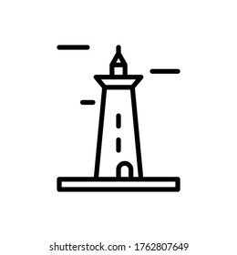 Architecture and city, lighthouse icon. Simple line, outline vector elements of pharos icons for ui and ux, website or mobile application
