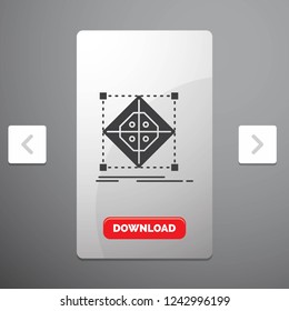 Architecture, cluster, grid, model, preparation Glyph Icon in Carousal Pagination Slider Design & Red Download Button
