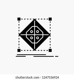 Architecture, cluster, grid, model, preparation Glyph Icon. Vector isolated illustration