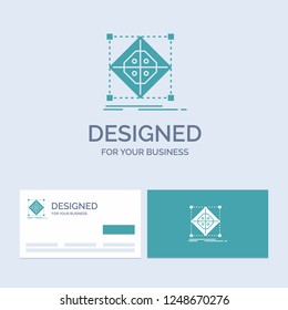 Architecture, cluster, grid, model, preparation Business Logo Glyph Icon Symbol for your business. Turquoise Business Cards with Brand logo template.