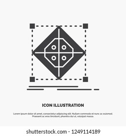 Architecture, cluster, grid, model, preparation Icon. glyph vector gray symbol for UI and UX, website or mobile application