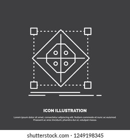 Architecture, cluster, grid, model, preparation Icon. Line vector symbol for UI and UX, website or mobile application