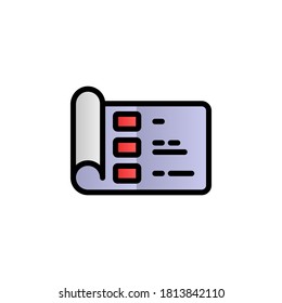 Architecture color gradient vector icon