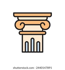 Architecture Column Icon Vector Illustration