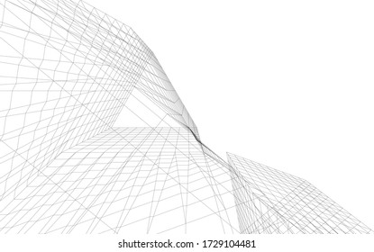 Architecture concept 3d vector illustration